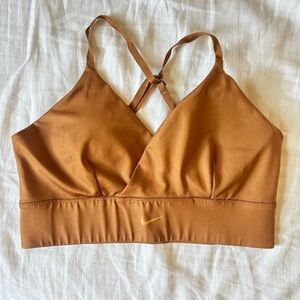 Nike Rust Brown Crossback Sports Bra